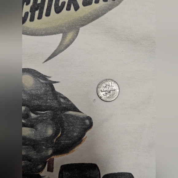 Vintage 90s No Fear Racing Chicken Cat Motocross T-Shirt XL Grunge Skate - Picture 15 of 15